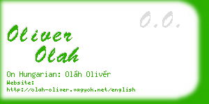 oliver olah business card
